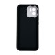 Xiaomi Redmi A1 Black Fabric Tweed Silicone Gel Case With Camera Protector