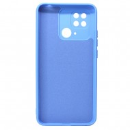 Funda De Gel De Silicona Xiaomi Redmi 10c Azul Con Protector De Cámara Robusta