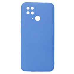 Funda De Gel De Silicona Xiaomi Redmi 10c Azul Con Protector De Cámara Robusta