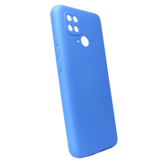 Funda De Gel De Silicona Xiaomi Redmi 10c Azul Con Protector De Cámara Robusta