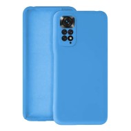Funda De Gel De Silicona Xiaomi Redmi Note 11 Pro Azul Con Protector De Cámara Robusta