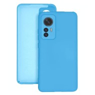 Capa Silicone Gel Xiaomi 12t/12t Pro Azul Com Protetor De Câmera