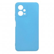 Capa Silicone Gel Xiaomi Redmi Note 12 5g/Poco X5 Pro Azul Com Protetor De Câmera