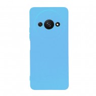 Funda De Silicona Xiaomi Redmi A3 Azul Con Protector De Cámara