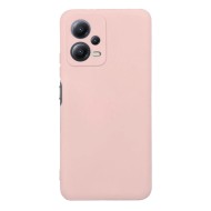 Xiaomi Redmi Note 12 5G/Poco X5 Pro Pink Silicone Gel Case With Camera Protector