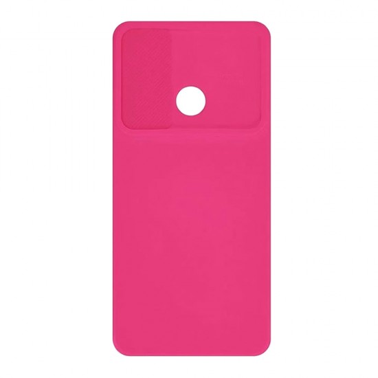 Xiaomi Redmi 12C Pink With Camera Protector And Sliding Window Silicone Gel Case