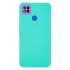 Funda De Gel De Silicona Xiaomi Redmi 9C Verde Turquesa Con Protector De Cámara