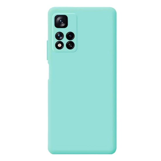 Funda De Gel De Silicona Xiaomi Redmi Note 11 Pro Plus Verde Turquesa Con Protector De Cámara Robusta