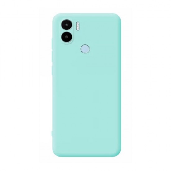 Funda De Gel De Silicona Xiaomi Redmi A1 Plus Verde Turquesa Con Protector De Cámara