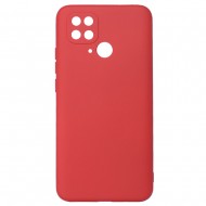 Funda De Gel De Silicona Xiaomi Redmi 10c Rojo Con Protector De Cámara Robusta