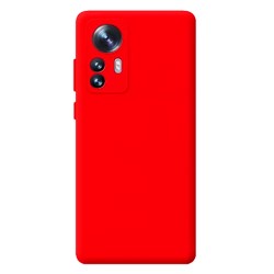 Xiaomi 12/12X Red With Camera Protector Silicone Gel Case