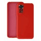 Capa Silicone Gel Xiaomi Redmi Note 11 Pro Vermelho Com Protetor De Câmera Robusta