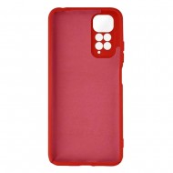 Funda De Gel De Silicona Xiaomi Redmi Note 11 Pro Rojo Con Protector De Cámara Robusta