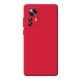 Capa Silicone Gel Xiaomi 12t/12t Pro Vermelho Com Protetor De Câmera