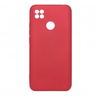Funda De Gel De Silicona Xiaomi Redmi 10A/9C Rojo Con Protector De Cámara