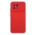 Funda De Gel De Silicona Xiaomi 13 Roja Con Protector De Cámara Y Ventana Deslizante