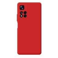 Funda De Gel De Silicona Xiaomi Redmi Note 11 Pro Plus Roja Con Protector De Cámara Robusta