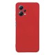 Capa Silicone Gel Xiaomi Redmi Note 12 5g/Poco X5 Pro Vermelho Com Protetor De Câmera