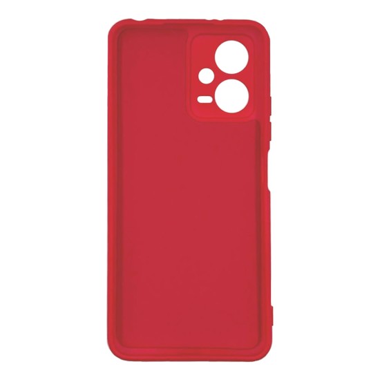 Xiaomi Redmi Note 12 5G/Poco X5 Pro Red Silicone Gel Case With Camera Protector