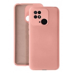 Xiaomi Redmi 10c Light Pink With Camera Protector Robust Silicone Gel Case