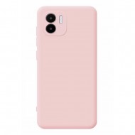 Capa Silicone Gel Xiaomi Redmi A1 Rosa Clara Com Protetor De Câmera