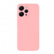 Funda De Gel De Silicona Xiaomi Redmi 12 Rosa Con Protector De Cámara