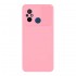 Funda De Gel De Silicona Xiaomi Redmi 12C Rosa Claro Con Protector De Cámara Y Ventana Deslizante