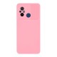 Funda De Gel De Silicona Xiaomi Redmi 12C Rosa Claro Con Protector De Cámara Y Ventana Deslizante