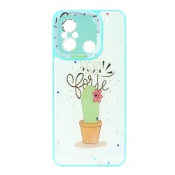 Xiaomi Redmi 12C Green Cactus Hard Silicone Case With Camera Protector