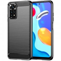 Xiaomi Redmi Note 11 5G/Poco M4 Pro 5G Black Carbon Silicone Gel Case