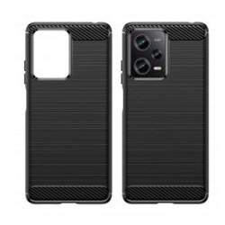 Xiaomi Redmi Note 12 5G/Poco X5 Black Carbon Silicone Gel Case