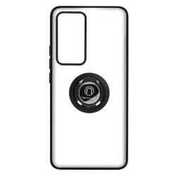 Xiaomi 12T/12T Pro Black Magnetic Ring TPU Silicone Case