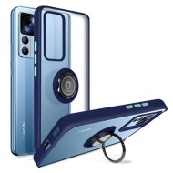 Capa Silicone Tpu Com Anel De Dedo Magnético Xiaomi 12t/12t Pro Azul Fosco