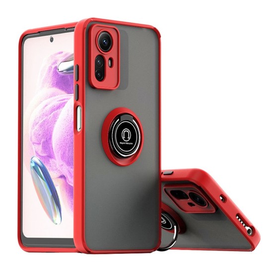 Funda con cámara 3D para Xiaomi 12 Pro rojo