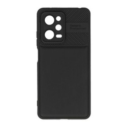 Silicone Gel Thunder Cover Xiaomi Redmi Note 12 Pro Black With Camera Protector