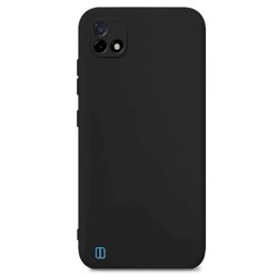 Funda De Silicona Realme C11 2021/C20/C20A Negro Con Protector De Cámara Robusta