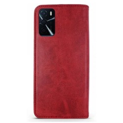 Funda Flip Cover Oppo A16 Burdeos Book Special