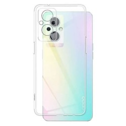 Funda De Silicona Oppo Reno7 Lite/A96 5G/Reno7 Z 5G Transparente Con Protector De Cámara