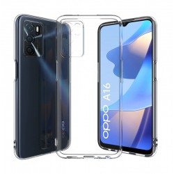 Funda De Silicona Oppo A16/A16s Transparente Premium Con Protector De Cámara