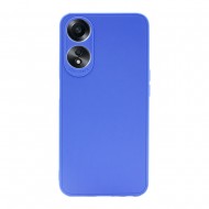 Funda De Gel De Silicona Oppo A78 5G/A58 5G Azul Con Protector De Cámara 3D