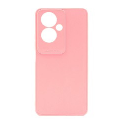 Oppo A79 5G Pink Silicone Case With 3D Camera Protector