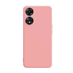 Oppo Reno8 T Pink Silicone Case With Camera Protector