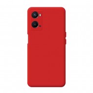 Funda De Silicona Oppo A96 4G Rojo Con Protector De Cámara