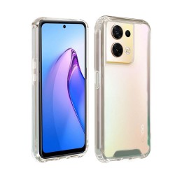 Oppo Reno8 Pro Transparent Hard Anti-shock Silicone Case With Camera protector