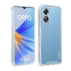 Oppo Reno8 T 4G Transparent Anti-shock Hard Silicone Case With Camera Protector