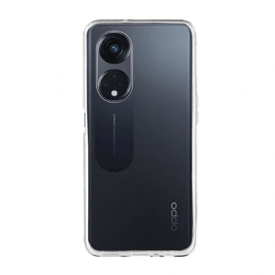 Oppo Reno8 T 4G Transparent With Camera Protector Silicone Gel Case