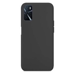 Funda De Gel De Silicona Oppo A16/A16s Negra Robusta