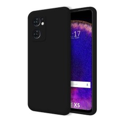 Oppo Find X5 Black With Camera Protector Silicone Gel Case