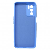 Capa Silicone Gel Oppo A54s Azul Com Protetor De Câmera Robusta
