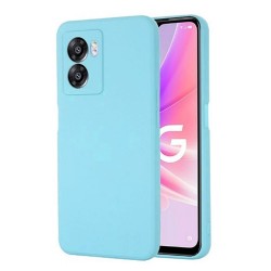 Funda De Gel De Silicona Oppo A77 5G Azul Con Protector De Cámara Robusta